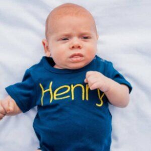 Love That Cotton Unisex Short Sleeve Bodysuit (Navy)